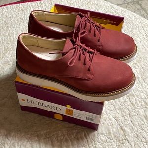 Samuel Hubbard Free Rust Nubuck Oxford Shoe New with no Box Size 7